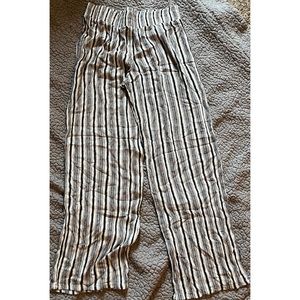 black and white flare pants